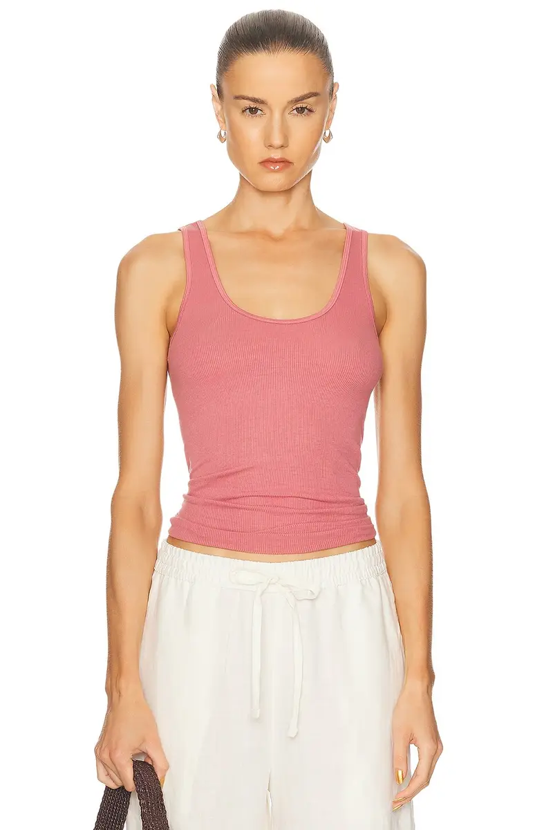 ENZA COSTA Stretch Silk Knit Tank Top