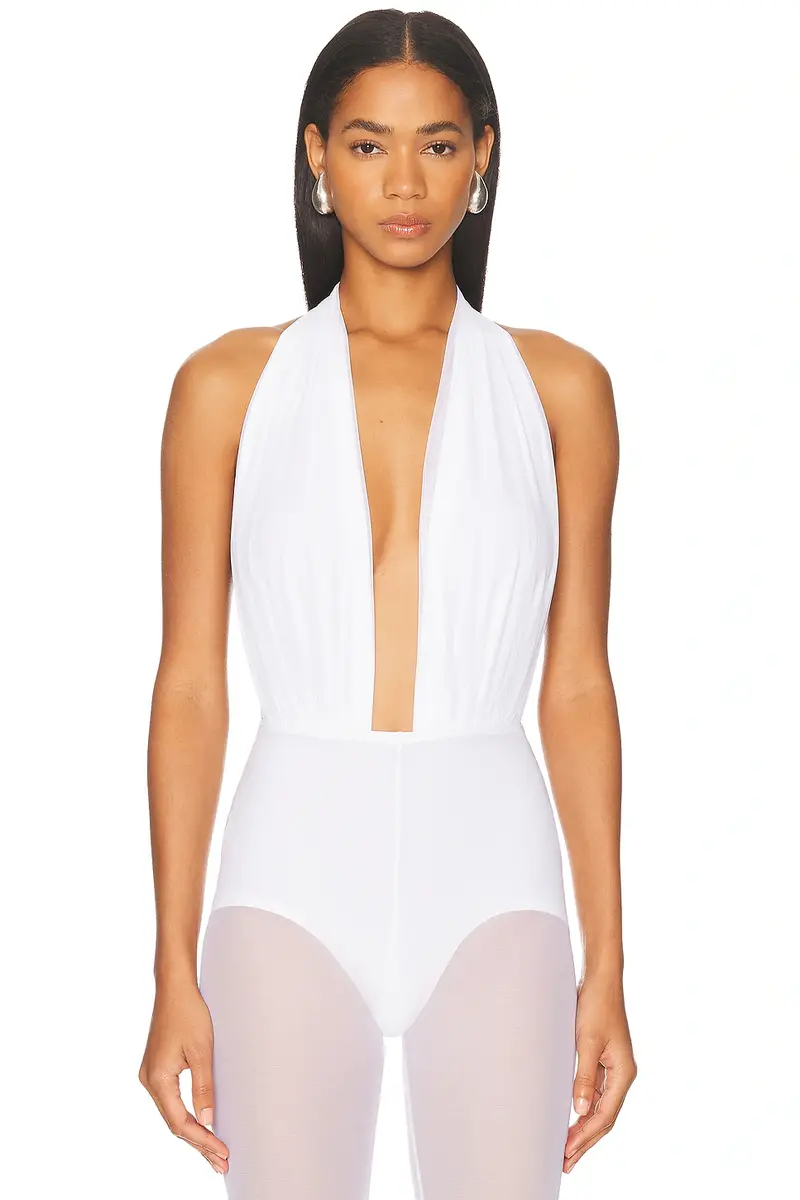 Norma Kamali Halter Bodysuit | Image 1 Norma Kamali Halter Bodysuit | Image 1