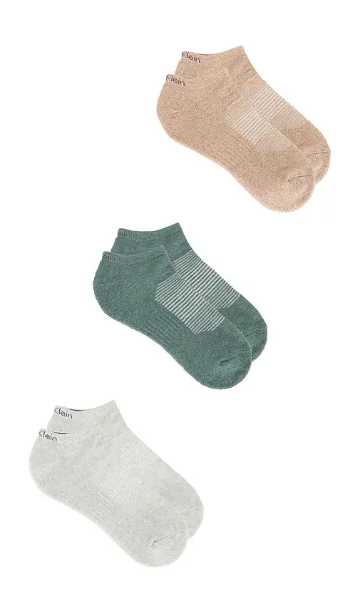 Calvin Klein 3 Pack Cushion Recycled No Show Socks | Thumbnail 2 Calvin Klein 3 Pack Cushion Recycled No Show Socks | Thumbnail 2