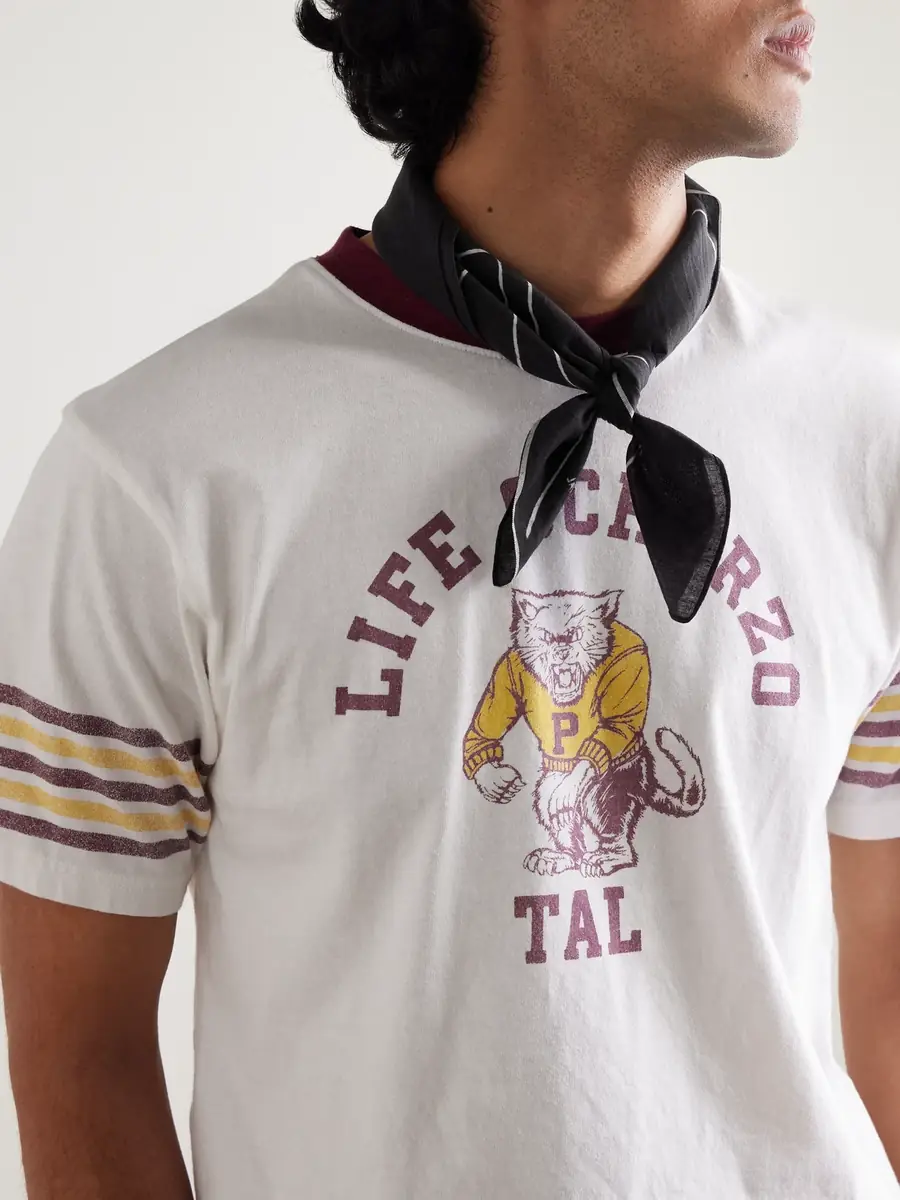 KAPITAL Fastcolor Printed Selvedge Cotton-Voile Bandana - Men | Thumbnail 2 KAPITAL Fastcolor Printed Selvedge Cotton-Voile Bandana - Men | Thumbnail 2