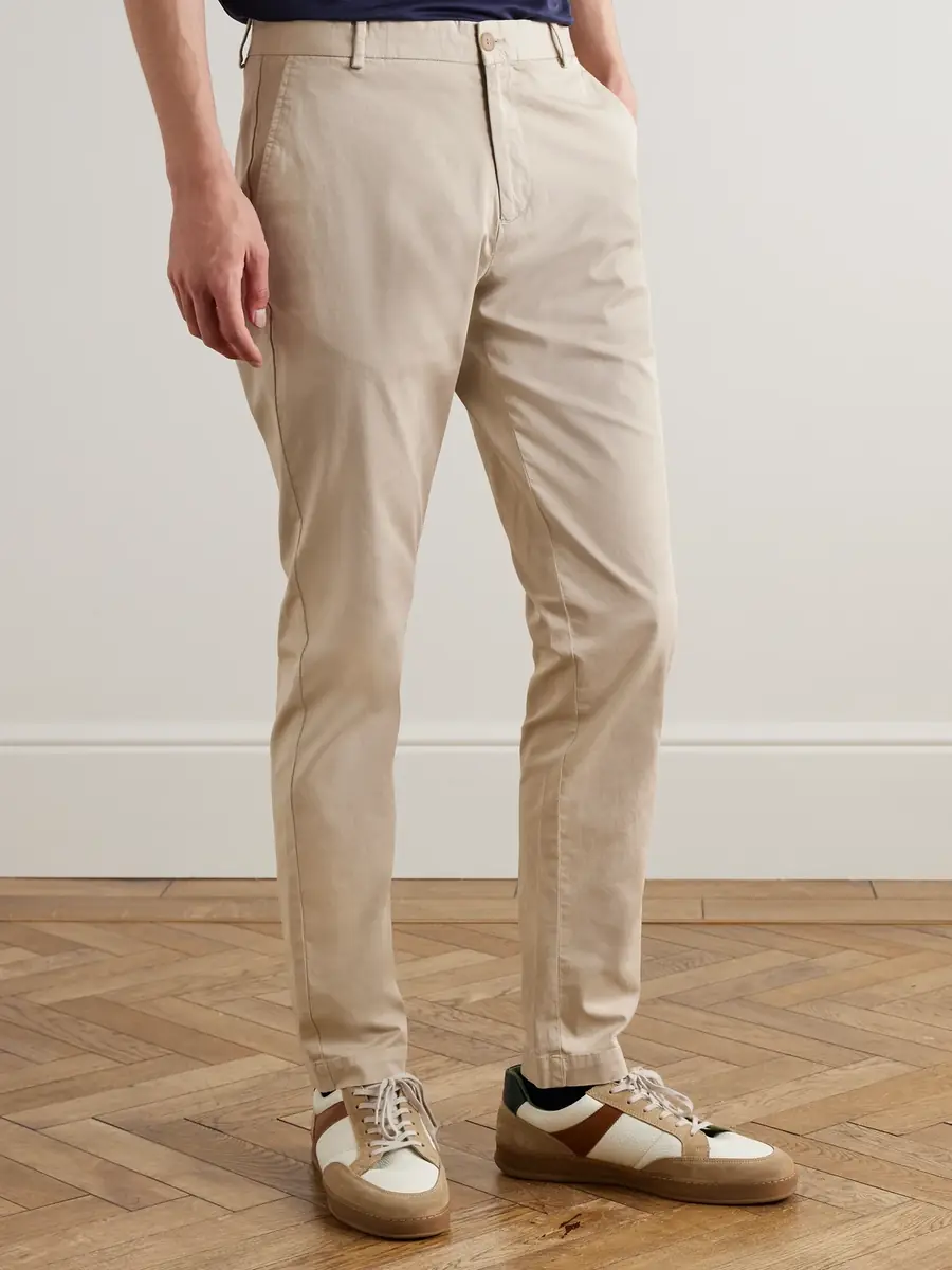Sunspel Straight-Leg Garment-Dyed Cotton-Blend Twill Chinos - Men | Thumbnail 3 Sunspel Straight-Leg Garment-Dyed Cotton-Blend Twill Chinos - Men | Thumbnail 3