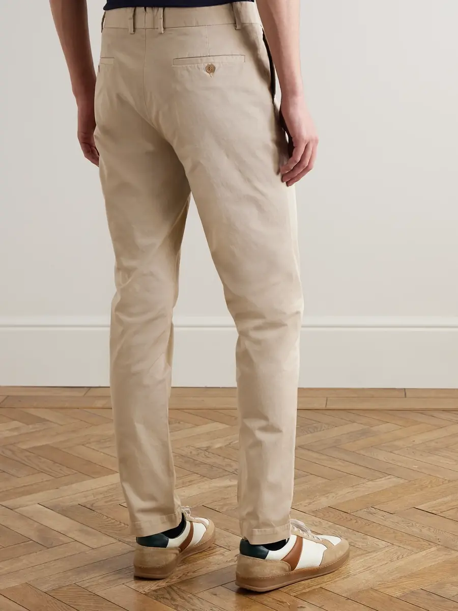 Sunspel Straight-Leg Garment-Dyed Cotton-Blend Twill Chinos - Men | Thumbnail 4 Sunspel Straight-Leg Garment-Dyed Cotton-Blend Twill Chinos - Men | Thumbnail 4
