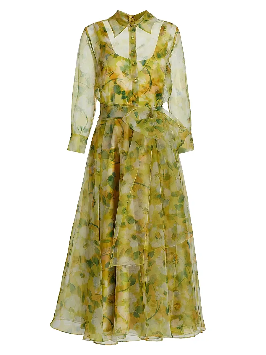 Women's Magdalene Organza Shirt Dress - Blossom Glow Women's Magdalene Organza Shirt Dress - Blossom Glow
