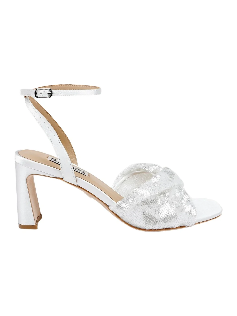 BADGLEY MISCHKA Women's Gema 70MM Sequined Sandals