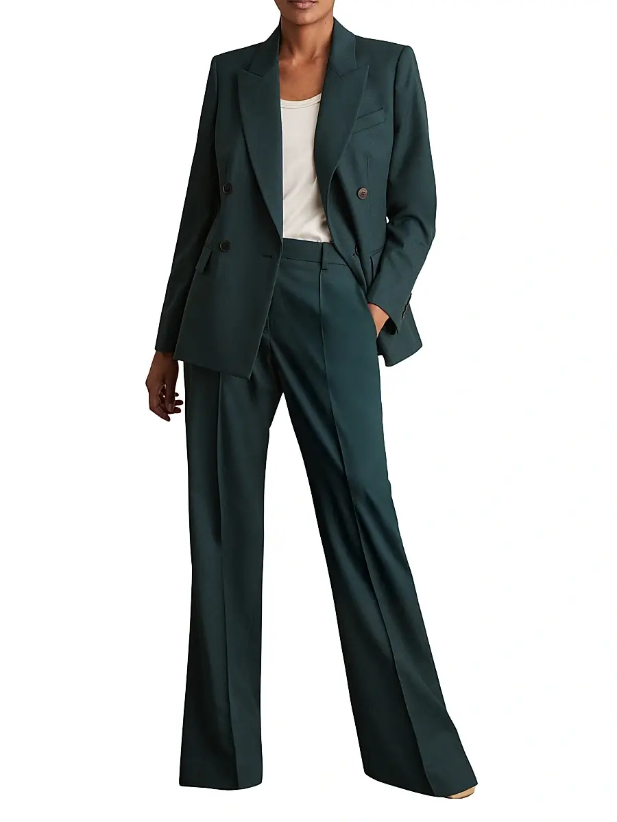Reiss Women's Jade Wide-Leg Trousers | Thumbnail 2 Reiss Women's Jade Wide-Leg Trousers | Thumbnail 2
