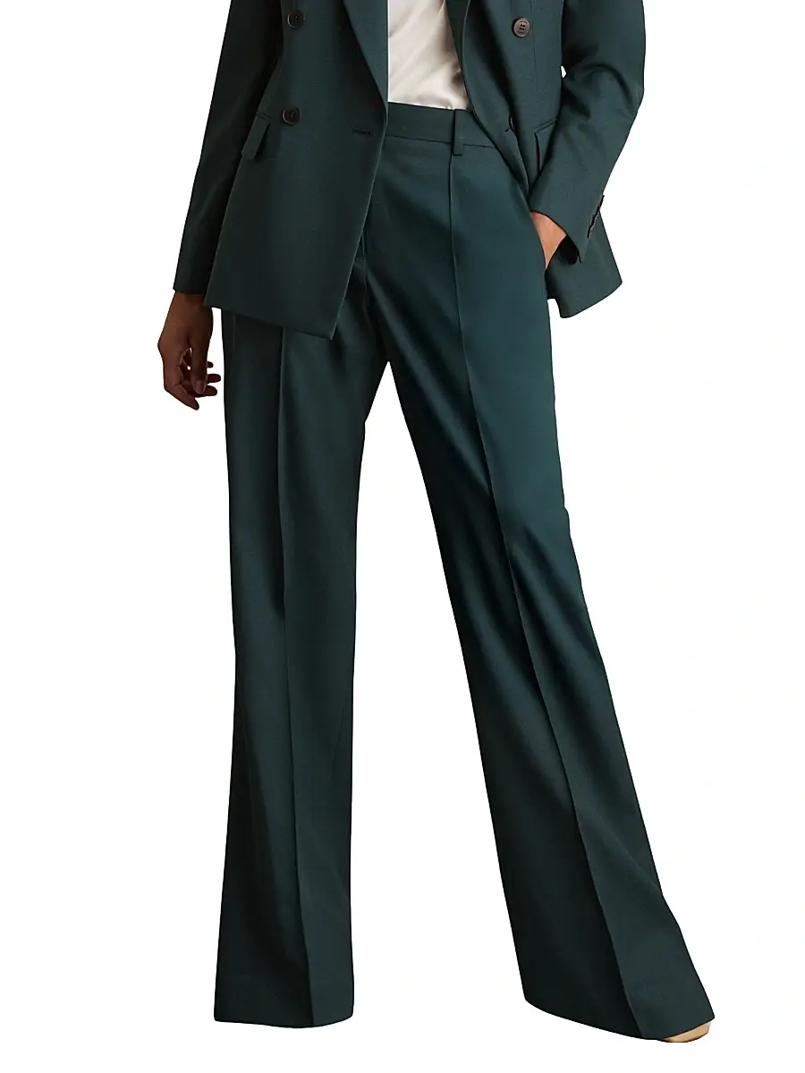 Reiss Women's Jade Wide-Leg Trousers | Thumbnail 3 Reiss Women's Jade Wide-Leg Trousers | Thumbnail 3