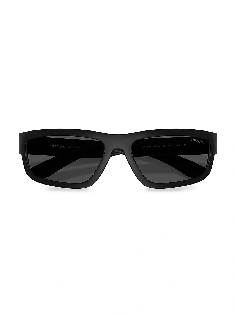 Prada Men's 59MM Rectangular Sunglasses | Thumbnail 5 Prada Men's 59MM Rectangular Sunglasses | Thumbnail 5