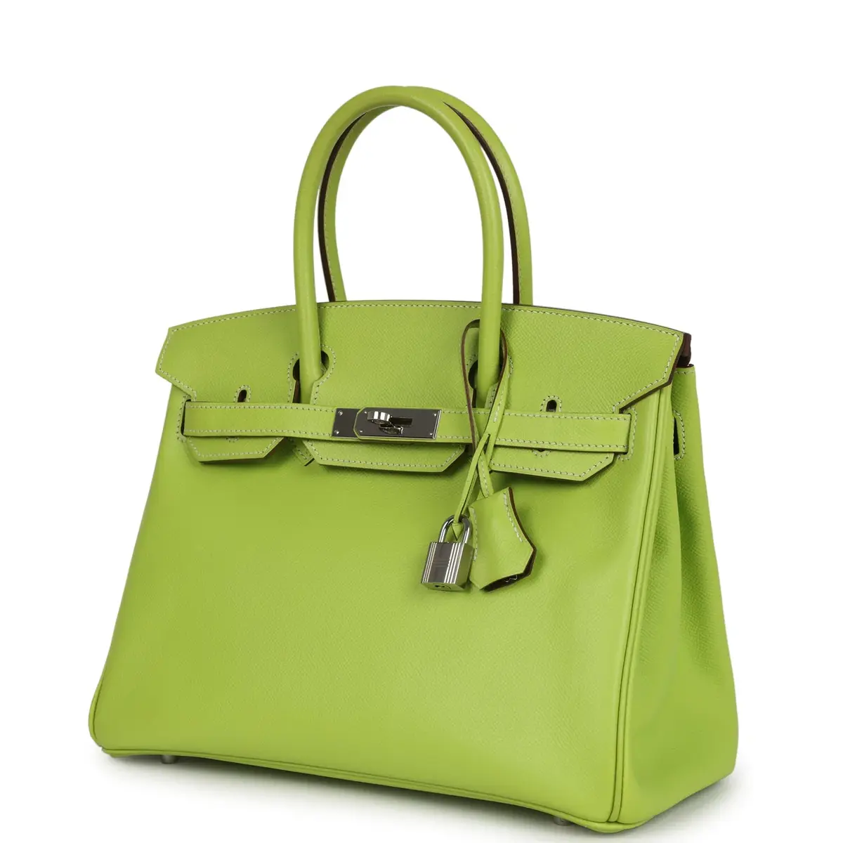 HERMÈS Pre-owned Hermes Birkin 30 Kiwi Candy Epsom Palladium Hardware | Thumbnail 5 HERMÈS Pre-owned Hermes Birkin 30 Kiwi Candy Epsom Palladium Hardware | Thumbnail 5