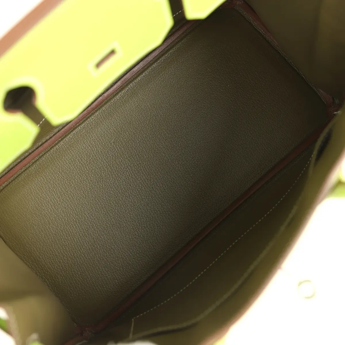 HERMÈS Pre-owned Hermes Birkin 30 Kiwi Candy Epsom Palladium Hardware | Thumbnail 8 HERMÈS Pre-owned Hermes Birkin 30 Kiwi Candy Epsom Palladium Hardware | Thumbnail 8