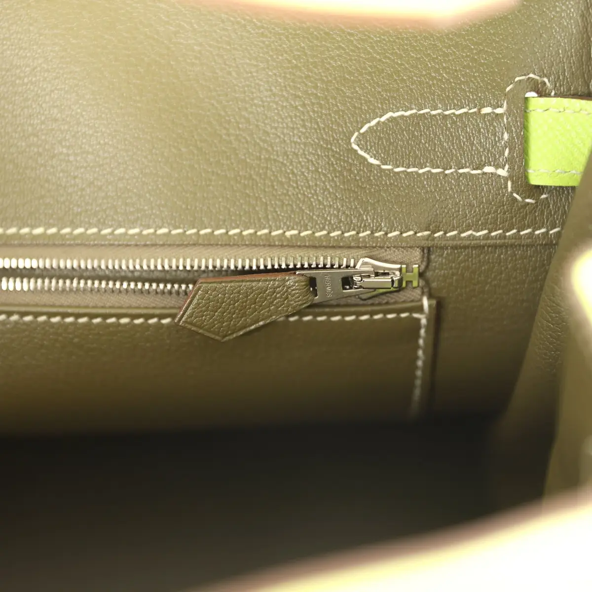 HERMÈS Pre-owned Hermes Birkin 30 Kiwi Candy Epsom Palladium Hardware | Thumbnail 9 HERMÈS Pre-owned Hermes Birkin 30 Kiwi Candy Epsom Palladium Hardware | Thumbnail 9