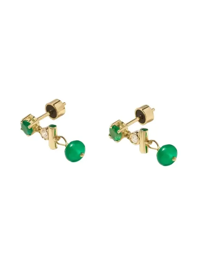 18-karat Gold Multi-stone Earrings