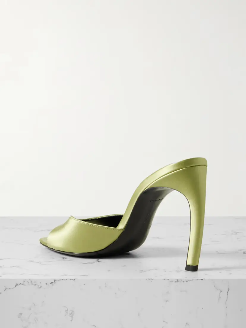 Victoria Beckham Satin Mules | Thumbnail 3