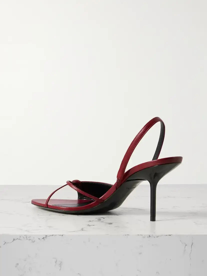 Victoria Beckham Harlow Leather Slingback Sandals | Thumbnail 3
