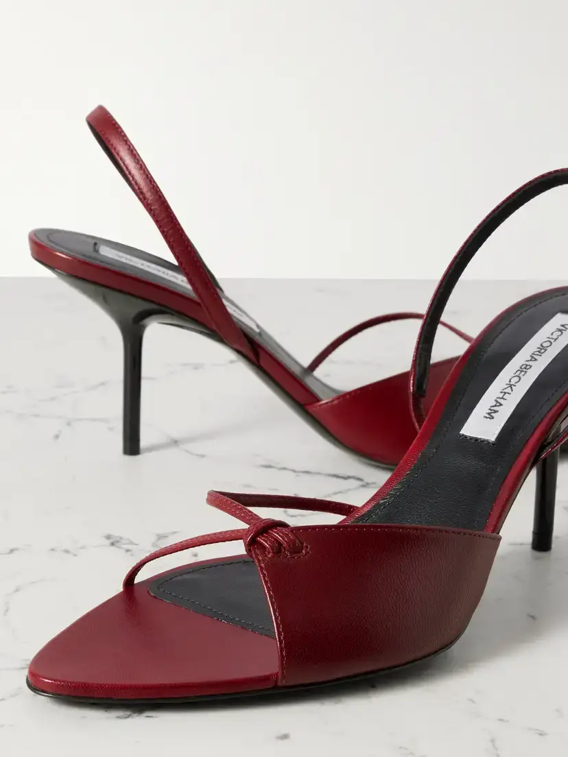 Victoria Beckham Harlow Leather Slingback Sandals | Thumbnail 4