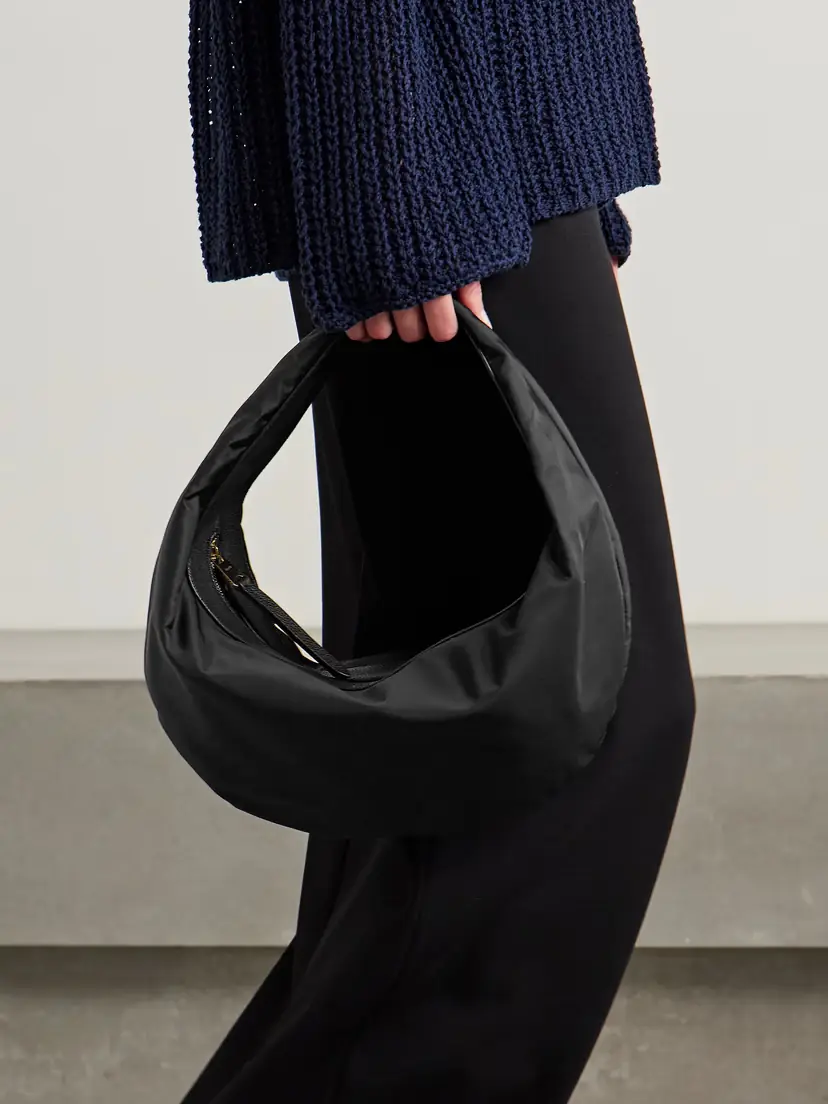 Khaite Olivia Sport Medium Textured Leather-trimmed Shell Shoulder Bag | Thumbnail 2