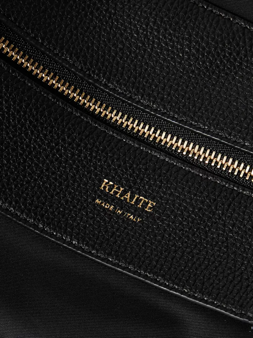 Khaite Olivia Sport Medium Textured Leather-trimmed Shell Shoulder Bag | Thumbnail 4
