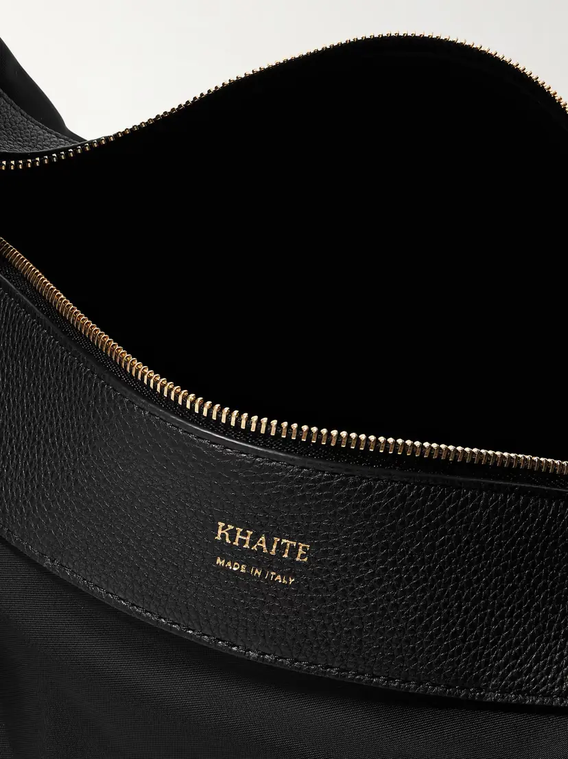 Khaite Olivia Sport Medium Textured Leather-trimmed Shell Shoulder Bag | Thumbnail 5
