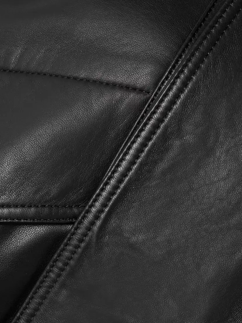 Nour Hammour Ariste Oversized Paneled Leather Jacket | Thumbnail 6 Nour Hammour Ariste Oversized Paneled Leather Jacket | Thumbnail 6