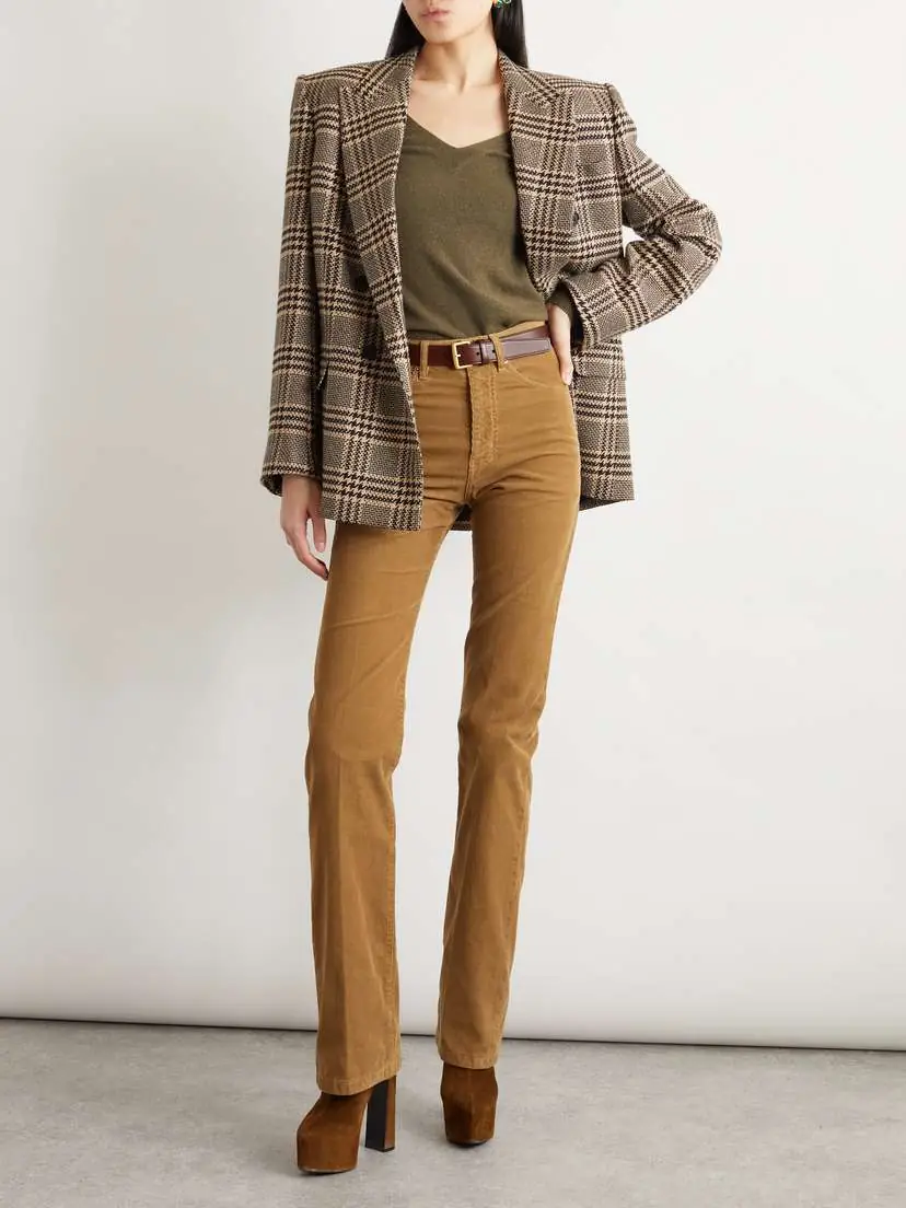 Saint Laurent Clyde Cotton-corduroy Slim-leg Pants | Thumbnail 2 Saint Laurent Clyde Cotton-corduroy Slim-leg Pants | Thumbnail 2