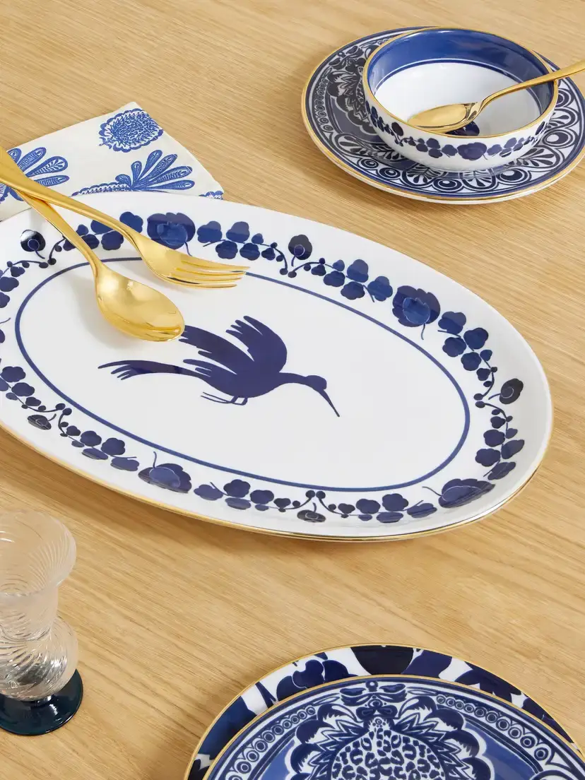 La DoubleJ Gold-plated Porcelain Platter | Thumbnail 2 La DoubleJ Gold-plated Porcelain Platter | Thumbnail 2