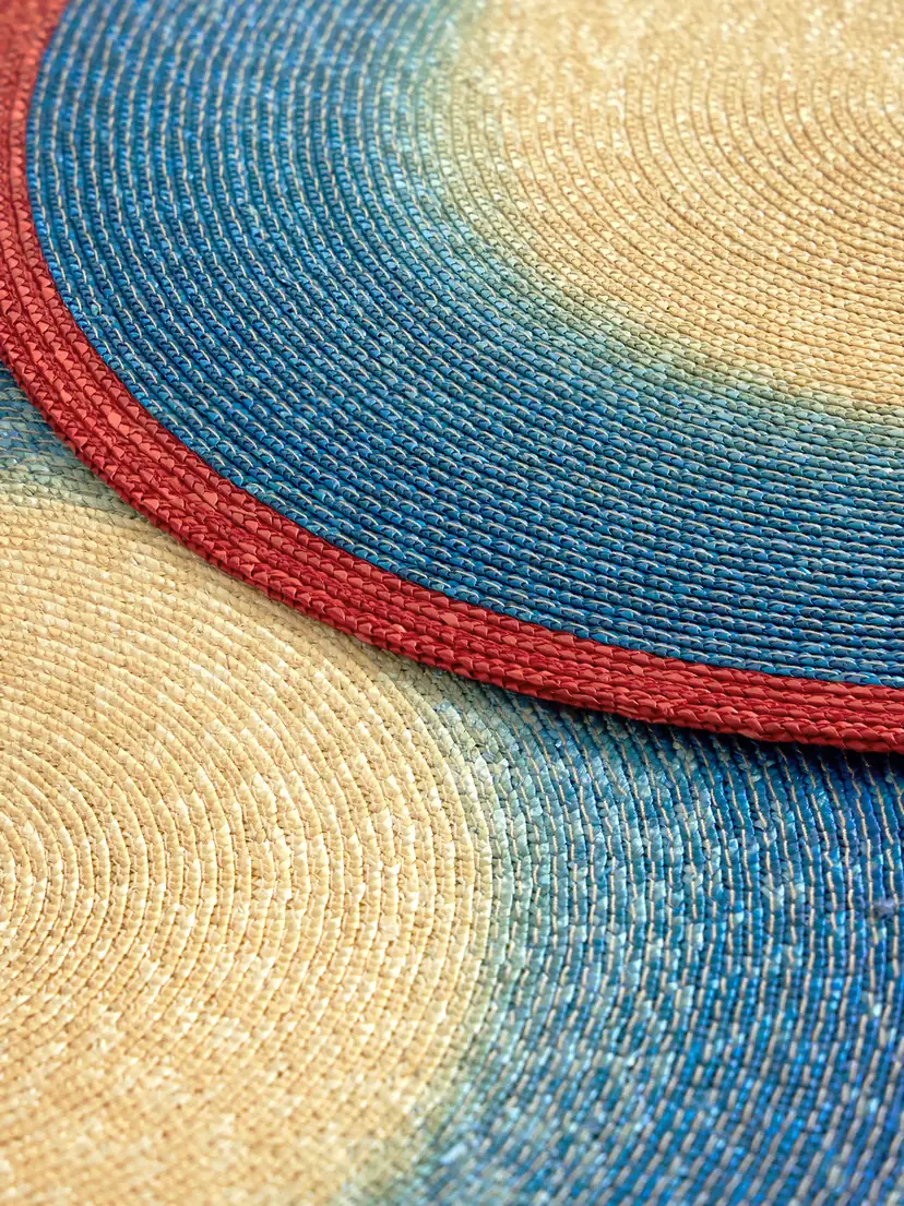 La DoubleJ Sunset Set Of Two Painted Straw Placemats | Thumbnail 3 La DoubleJ Sunset Set Of Two Painted Straw Placemats | Thumbnail 3