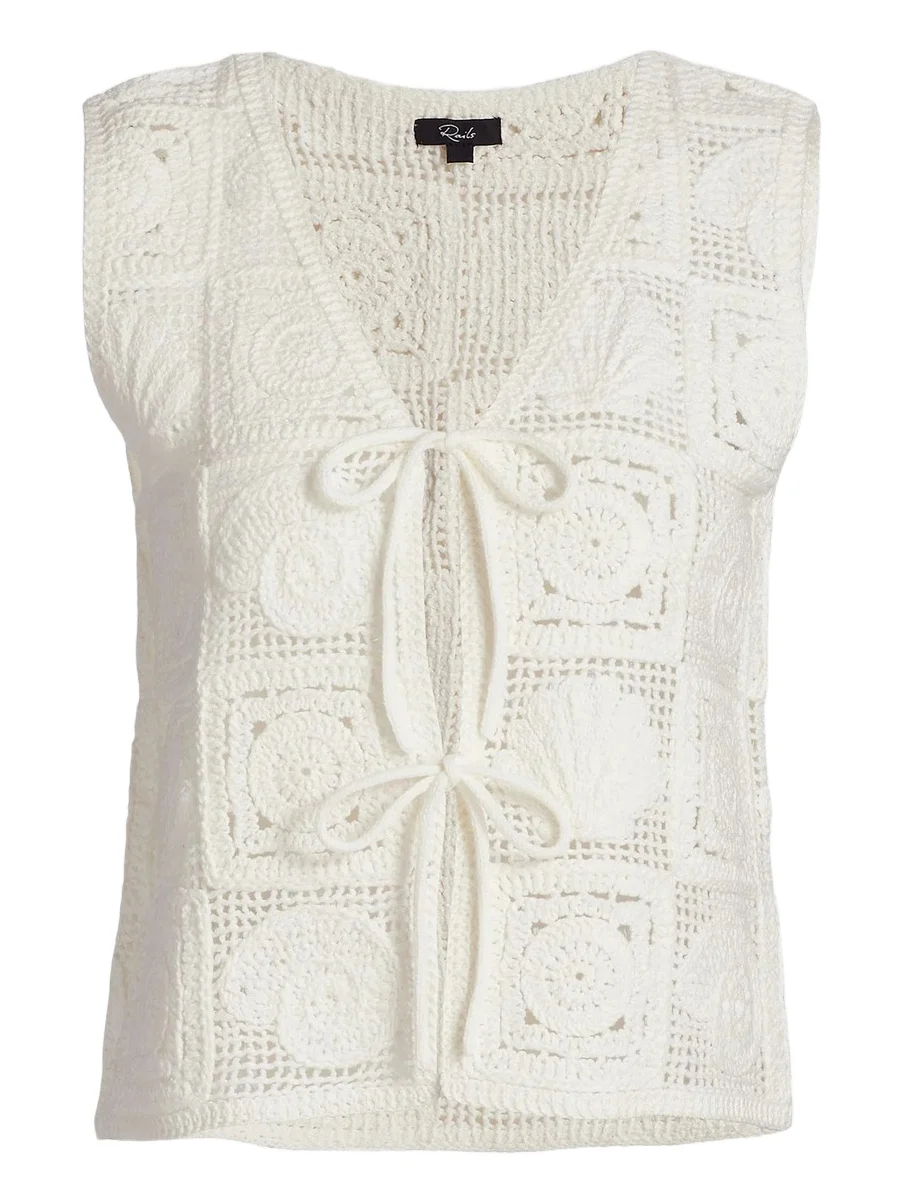 RAILS Women's Paz Crochet-Knit Sleeveless Top