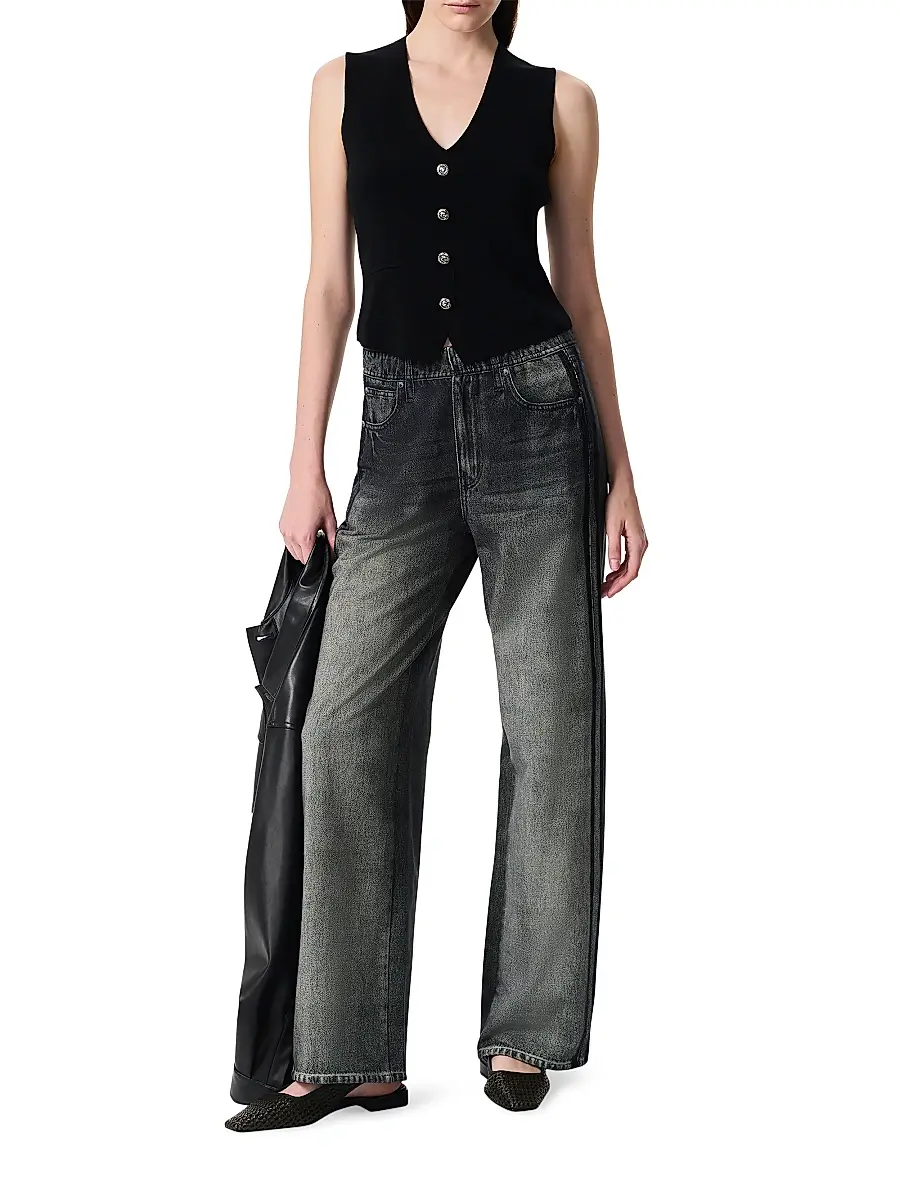 rag & bone Women's rb Miramar Cotton-Terry Wide-Leg Track Pants | Thumbnail 2 rag & bone Women's rb Miramar Cotton-Terry Wide-Leg Track Pants | Thumbnail 2