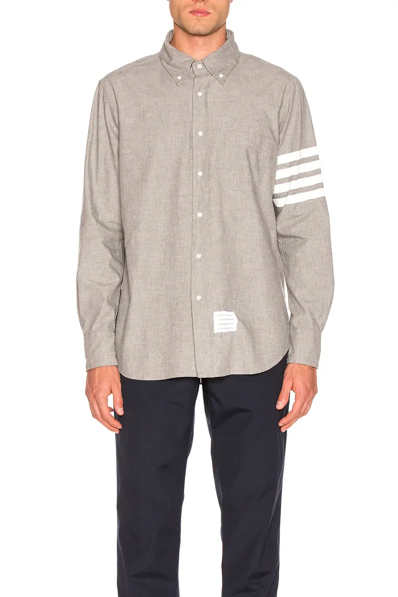 Thom Browne 4 Bar Chambray Shirt | Thumbnail 2 Thom Browne 4 Bar Chambray Shirt | Thumbnail 2