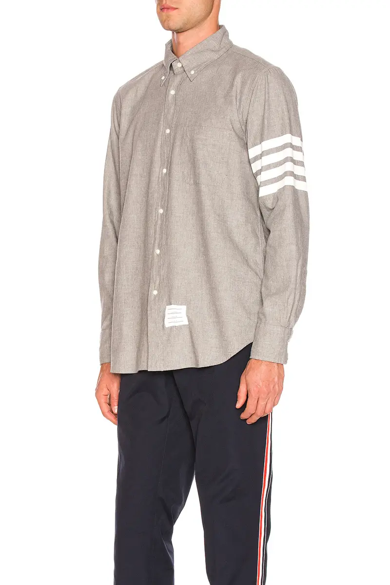 Thom Browne 4 Bar Chambray Shirt | Thumbnail 4 Thom Browne 4 Bar Chambray Shirt | Thumbnail 4