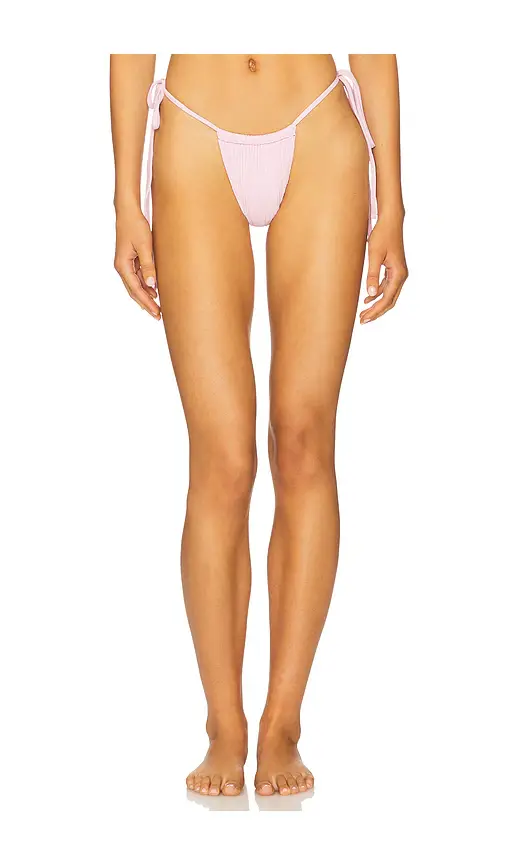 Frankies Bikinis Tia Ribbed Bikini Bottom | Image 1 Frankies Bikinis Tia Ribbed Bikini Bottom | Image 1