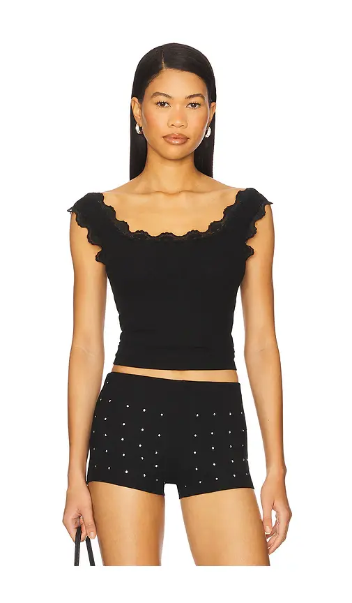 LNA Cassidy Lace Ribbed Tank | Image 1 LNA Cassidy Lace Ribbed Tank | Image 1