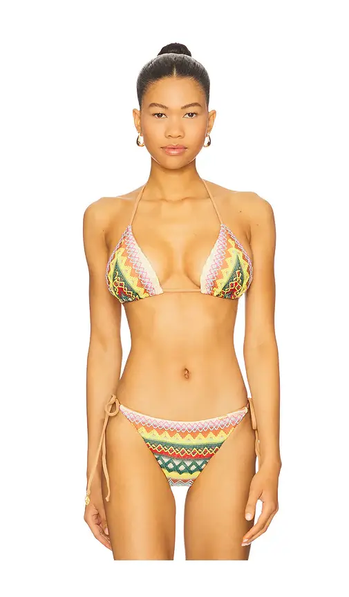 Luli Fama Triangle Bikini Top | Image 1 Luli Fama Triangle Bikini Top | Image 1