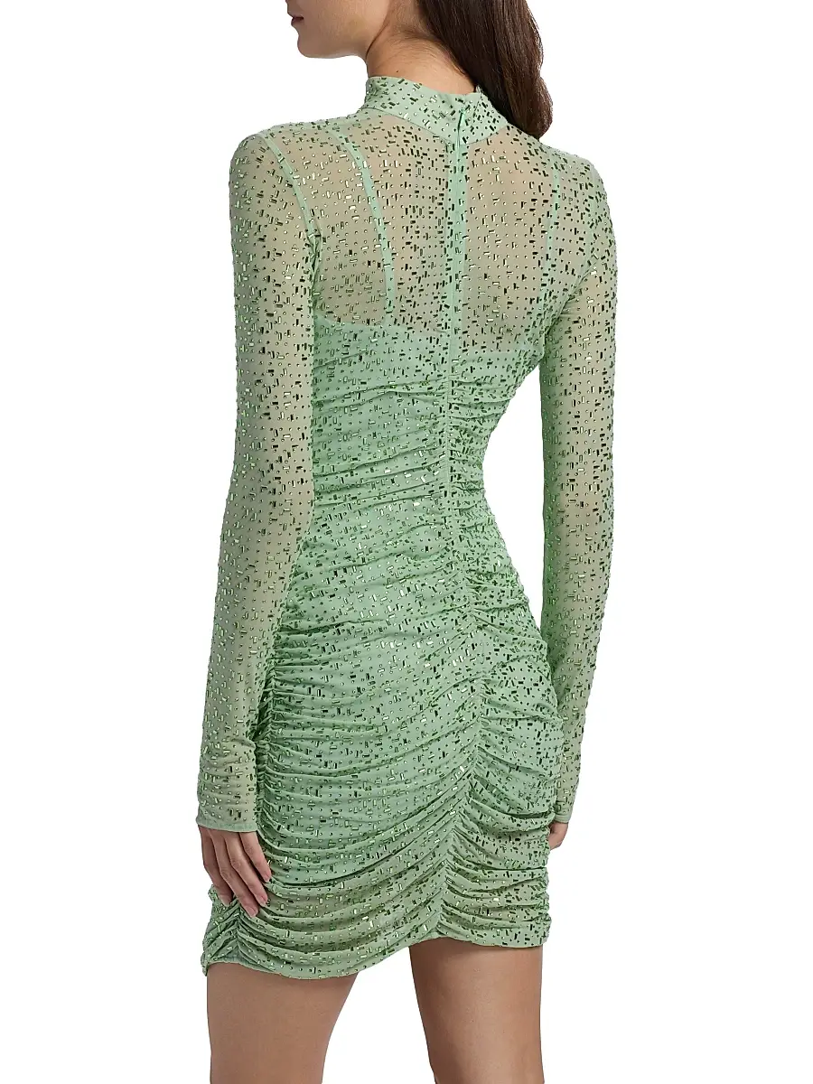 Mariandree Gaitan Women's Claudia Ress Embellished Ruched Minidress | Thumbnail 5 Mariandree Gaitan Women's Claudia Ress Embellished Ruched Minidress | Thumbnail 5