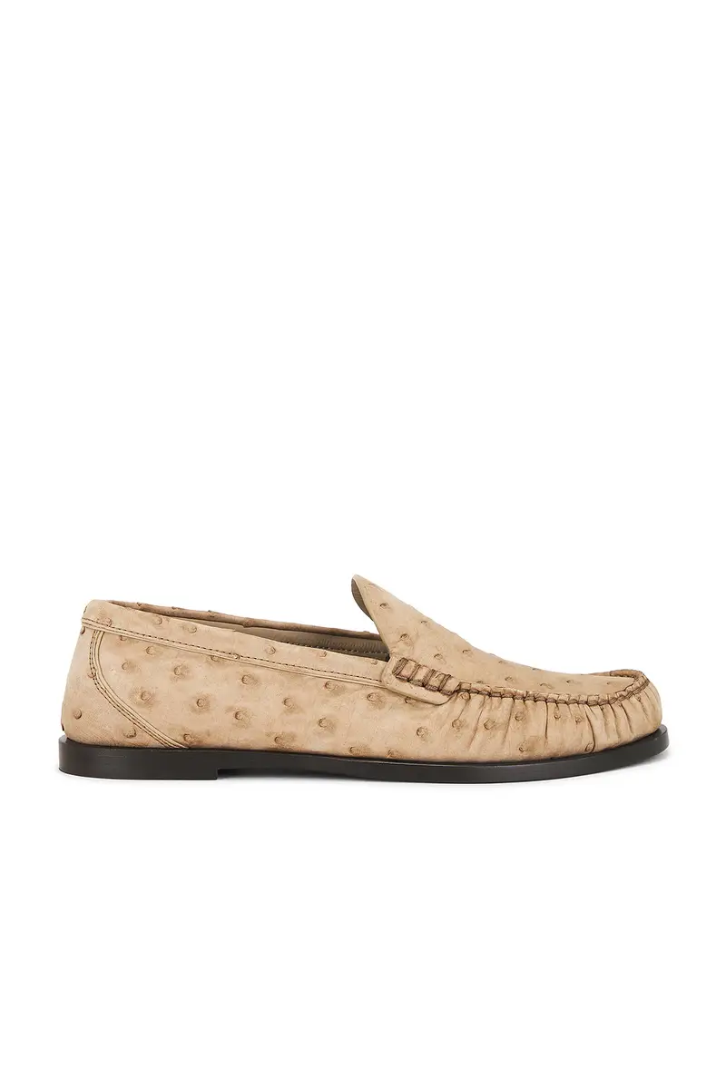 Saint Laurent Ostrich Leather Loafer | Image 1 Saint Laurent Ostrich Leather Loafer | Image 1