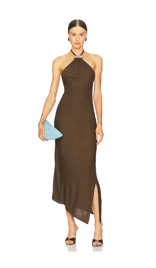 The Attico Halter Neck Gown | Image 1 The Attico Halter Neck Gown | Image 1