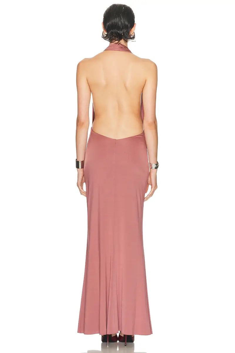 Lapointe Lightweight Jersey Deep Cowl Neck Gown | Thumbnail 3 Lapointe Lightweight Jersey Deep Cowl Neck Gown | Thumbnail 3
