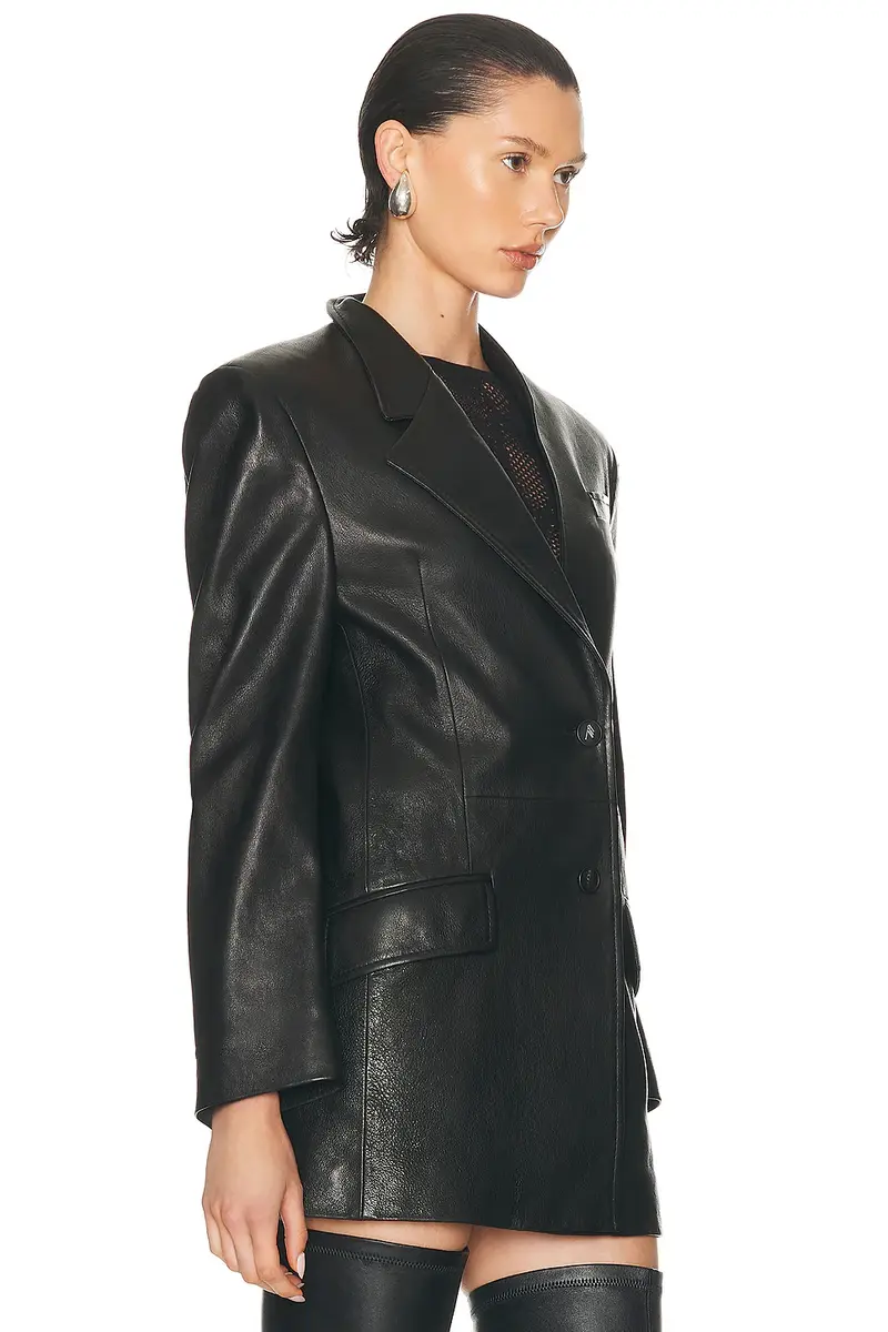The Attico Leather Jacket | Thumbnail 2 The Attico Leather Jacket | Thumbnail 2