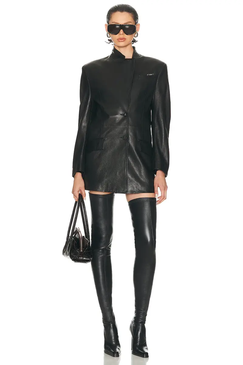 The Attico Leather Jacket | Thumbnail 4 The Attico Leather Jacket | Thumbnail 4