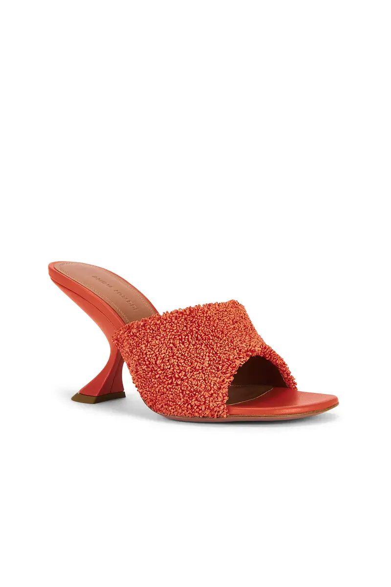 Amina Muaddi Taylor Raffia 90 Slipper | Thumbnail 2 Amina Muaddi Taylor Raffia 90 Slipper | Thumbnail 2