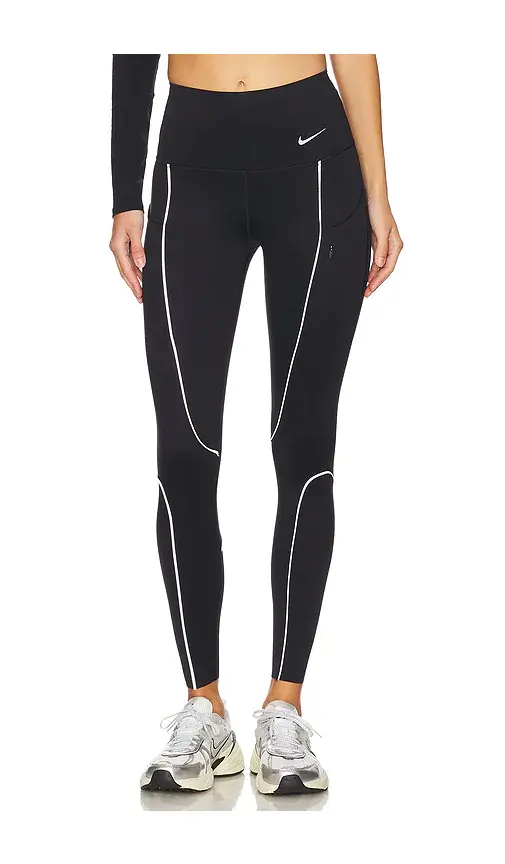 Nike Go High Rise 7/8 Reflective Leggings | Image 1 Nike Go High Rise 7/8 Reflective Leggings | Image 1