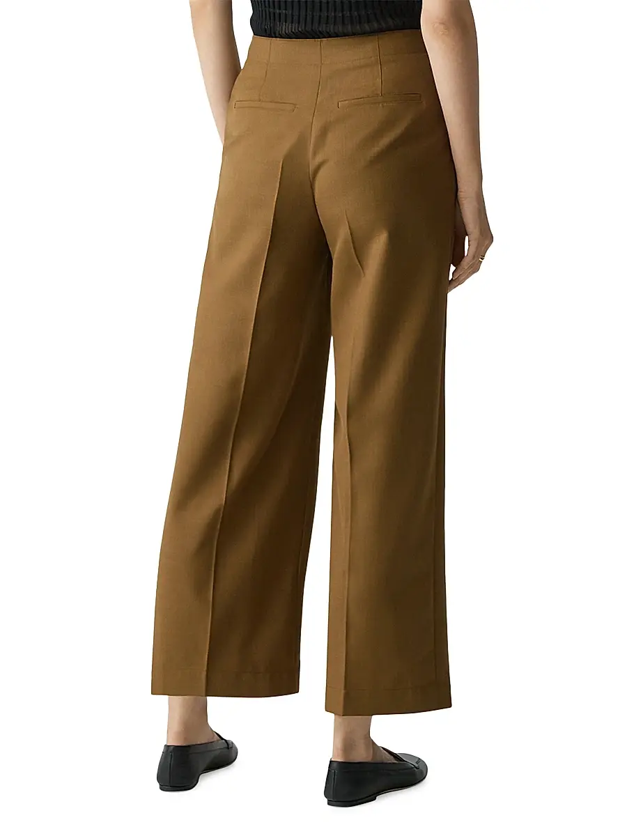 Theory Women's City Twill Deep Pleat Pants | Thumbnail 5 Theory Women's City Twill Deep Pleat Pants | Thumbnail 5