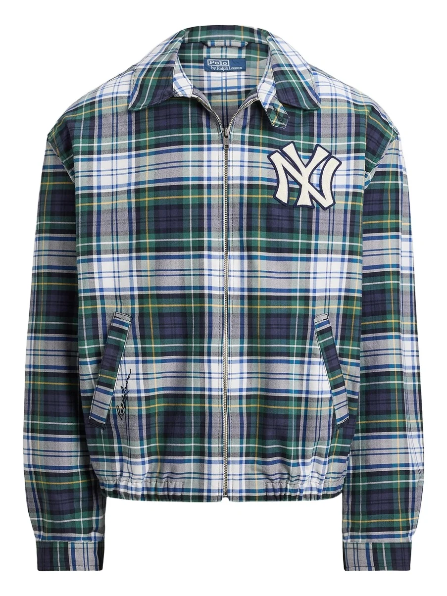 Polo Ralph Lauren Men's Yankees Plaid Oxford Jacket