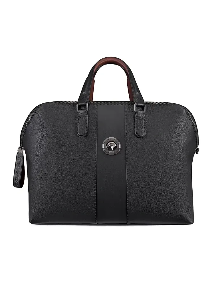 Stefano Ricci Men's Calfskin Leather Weekend Duffle Bag