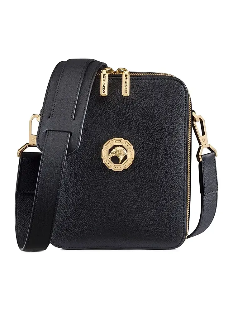 Stefano Ricci Men's Calfskin Leather Messenger Bag