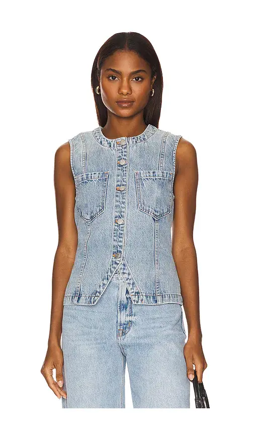 PISTOLA Gia Fitted Collar Vest | Image 1 PISTOLA Gia Fitted Collar Vest | Image 1