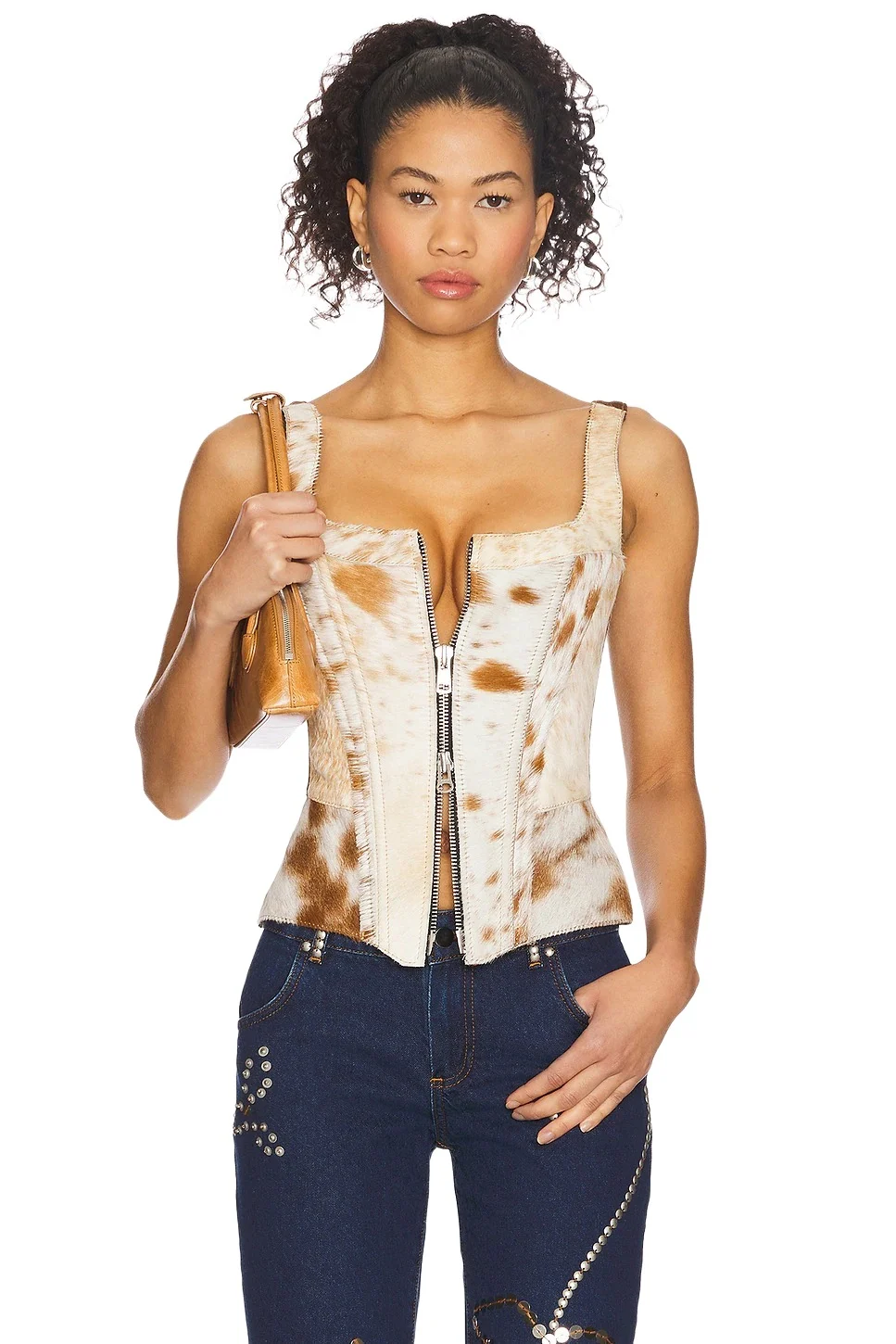 Understated Leather x REVOLVE Cowhide Bustier