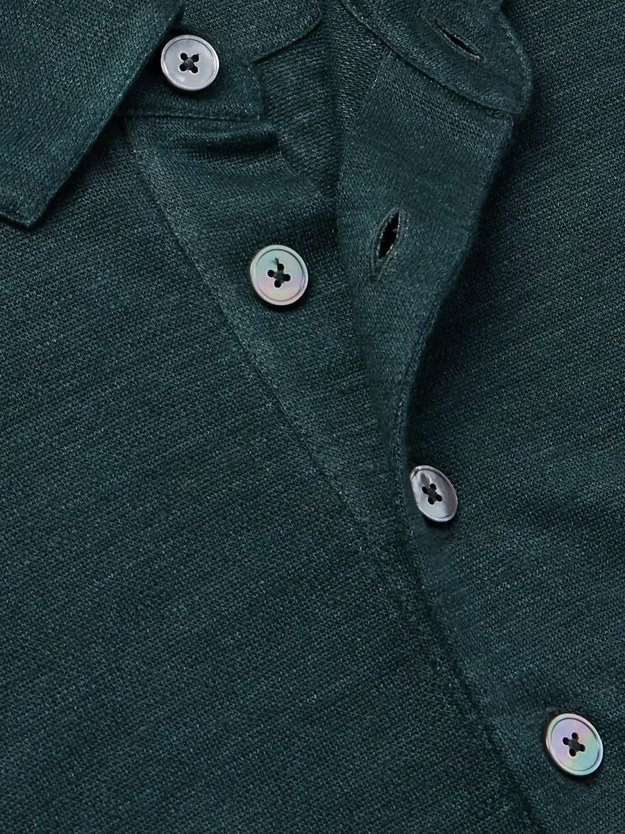 Zegna Oasi Linen Polo Shirt - Men | Thumbnail 5