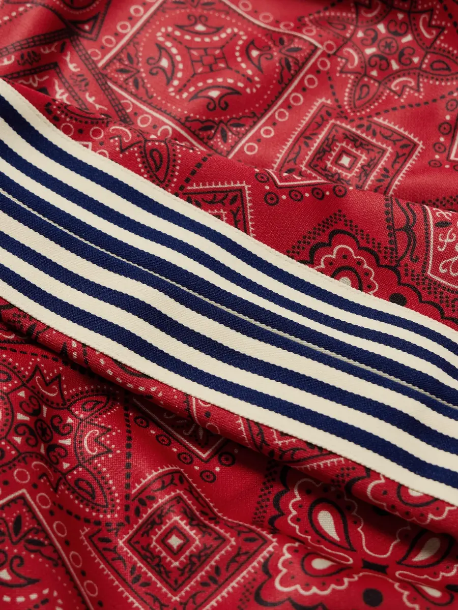 KAPITAL Wide-Leg Striped Webbing-Trimmed Bandana-Print Tech-Jersey Track Pants - Men | Thumbnail 6 KAPITAL Wide-Leg Striped Webbing-Trimmed Bandana-Print Tech-Jersey Track Pants - Men | Thumbnail 6