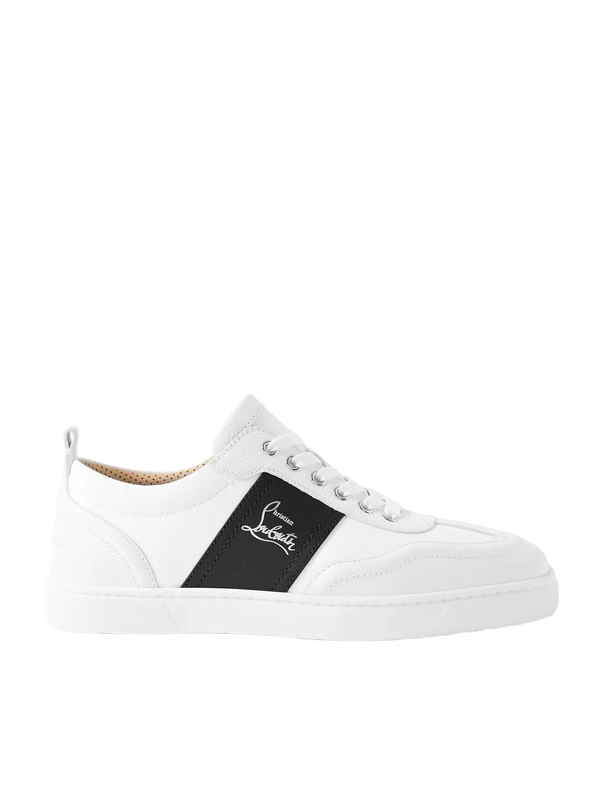 Christian Louboutin Retero Full-Grain Leather-Trimmed Canvas Sneakers - Men