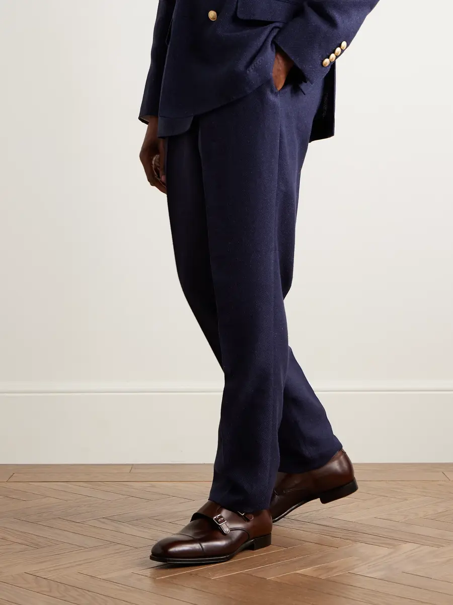 George Cleverley Thomas Cap-Toe Leather Monk-Strap Shoes - Men | Thumbnail 2